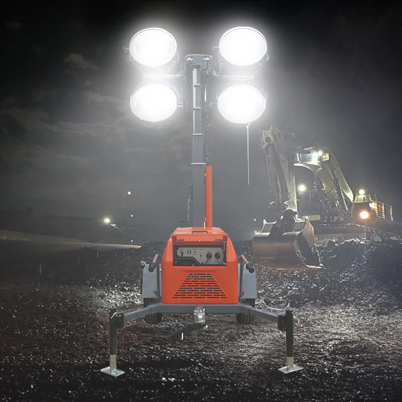 Led Tower Light Portable Small Light Tower Mobile Light Tower