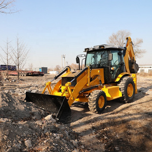 Multifunctional Luxurious Type C WZ40-30C backhoe loader machinery with 4 in 1 bucket