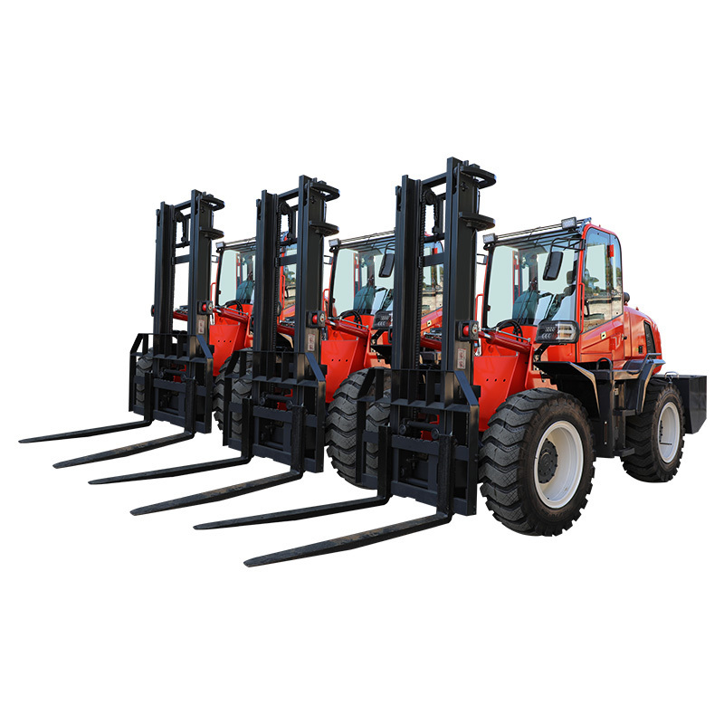 Discount off road forklift compact 3 Ton 5 Ton all terrain forklift 4x4