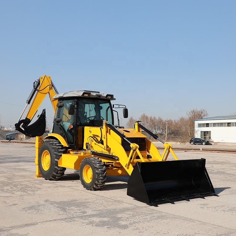 Multifunctional Luxurious Type C WZ40-30C backhoe loader machinery with 4 in 1 bucket