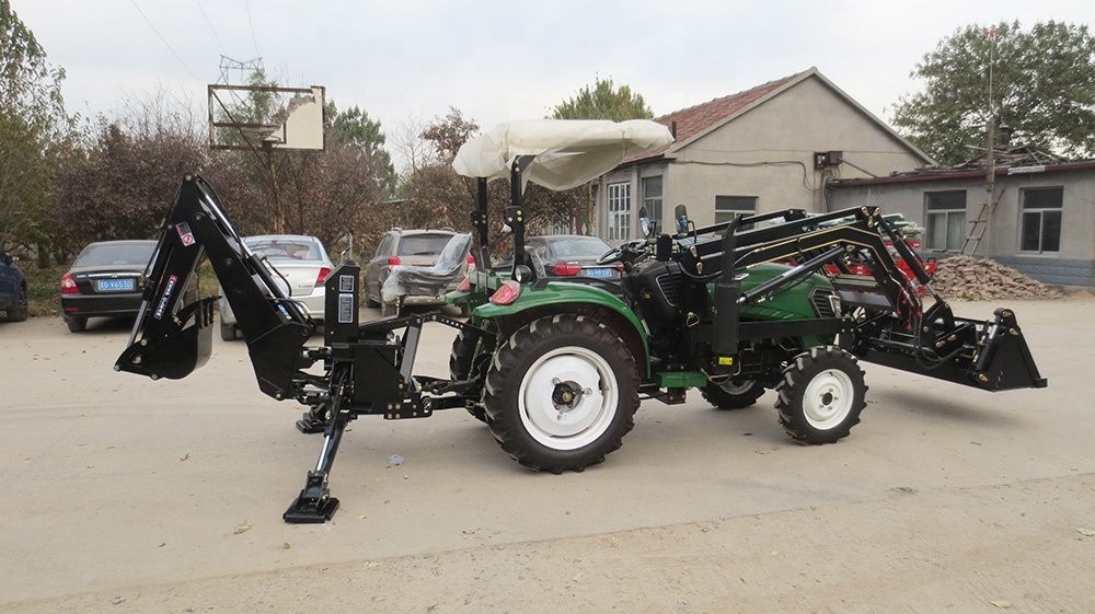 SAAO Compact Small Mini TLB Backhoe Loader Tractor with Front End Loader and Backhoe