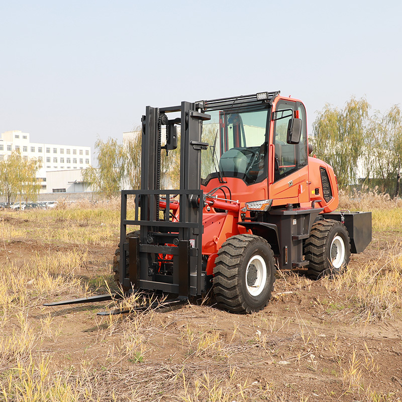 Discount off road forklift compact 3 Ton 5 Ton all terrain forklift 4x4