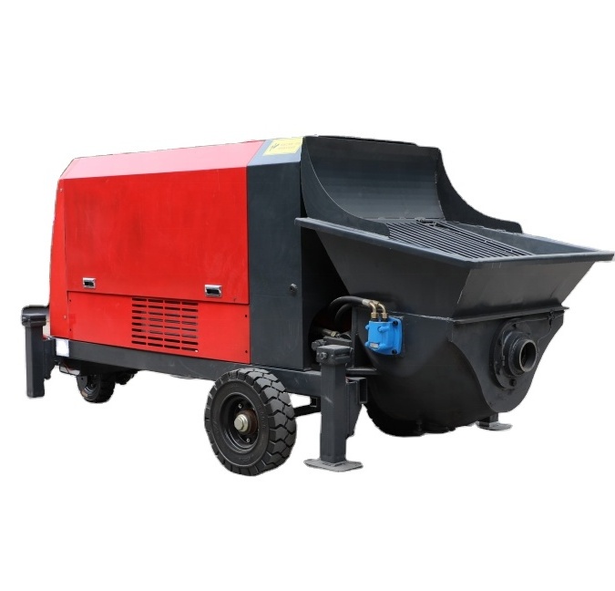 New Portable Concrete Mixer Pump Electric Horizontal  37 kw Mini Pouring Pump