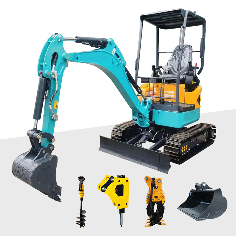 Free shipping!!! 1t excavator SAAO mini excavator attachment set Digger Compact CE Cheap Price mini retro excavator