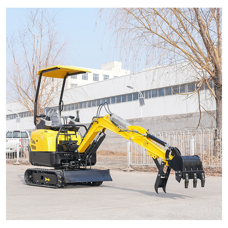 Free Shipping China Small Hydraulic Crawler Machine Excavator Mini Excavadora 1 Ton Minibagger Bagger Digger Mini Excavator