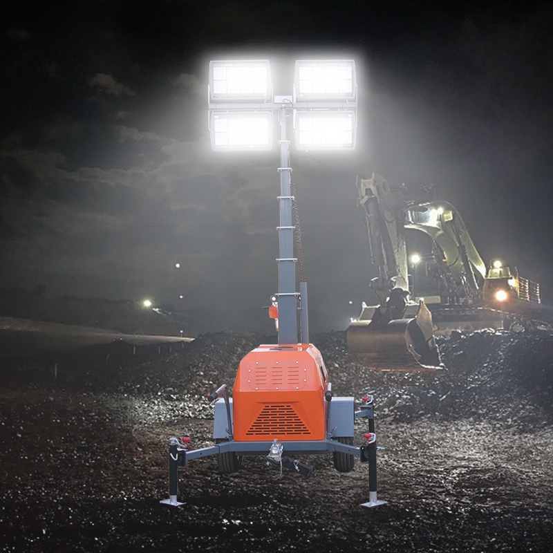 Led Tower Light Portable Small Light Tower Mobile Light Tower