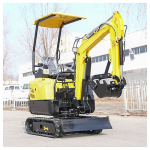 Free Shipping China Small Hydraulic Crawler Machine Excavator Mini Excavadora 1 Ton Minibagger Bagger Digger Mini Excavator