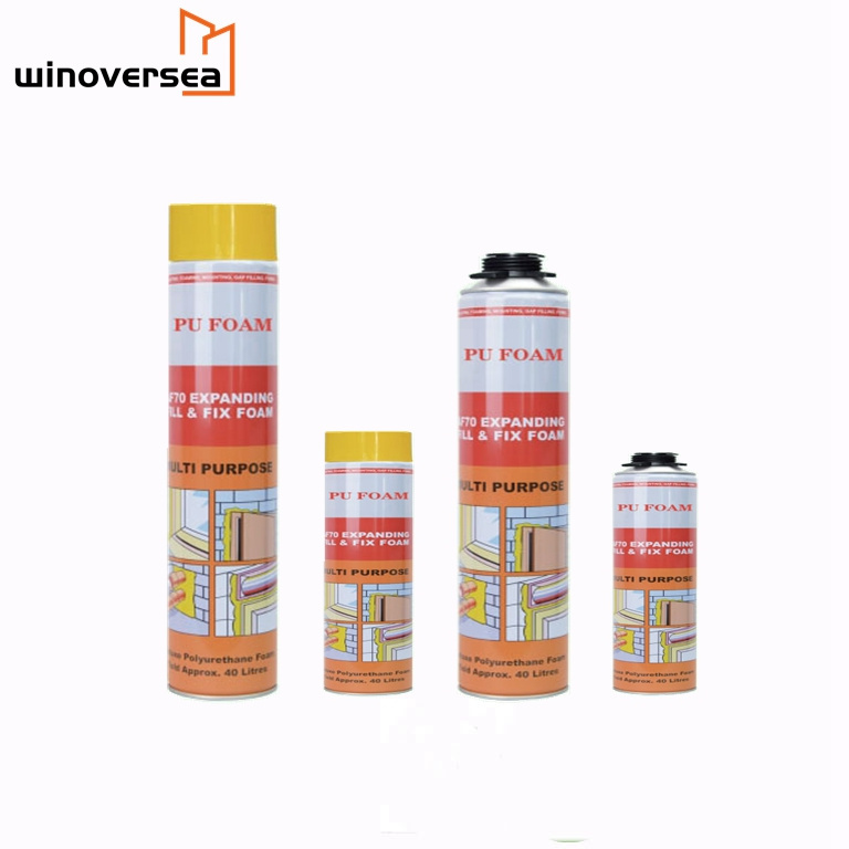 750 Multipurpose Expandable polyurethane PU Foam Insulation Sealant Spray for Window