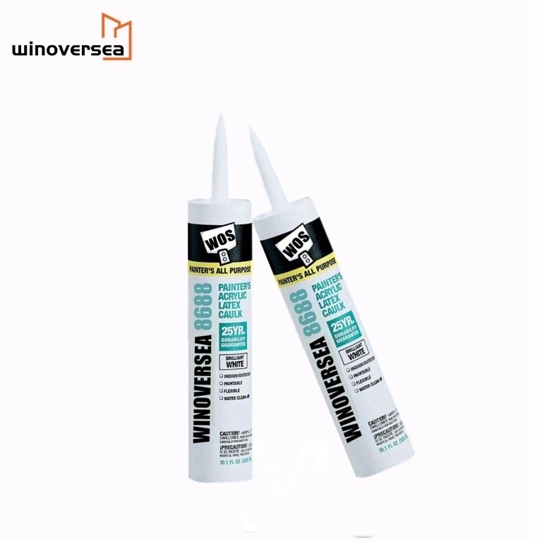 White weatherproof fast cure rate high temperature resistance acrylic sealant