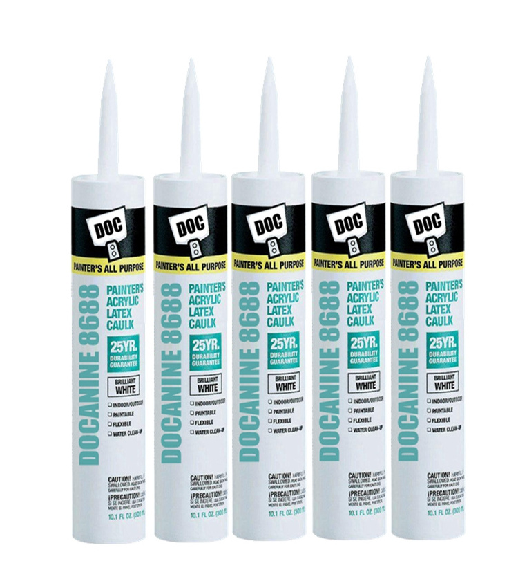 Fast Cure Edge Filling Caulking Water Based Solvent-free Anthracite Siliconized Acrylic Latex Sealant