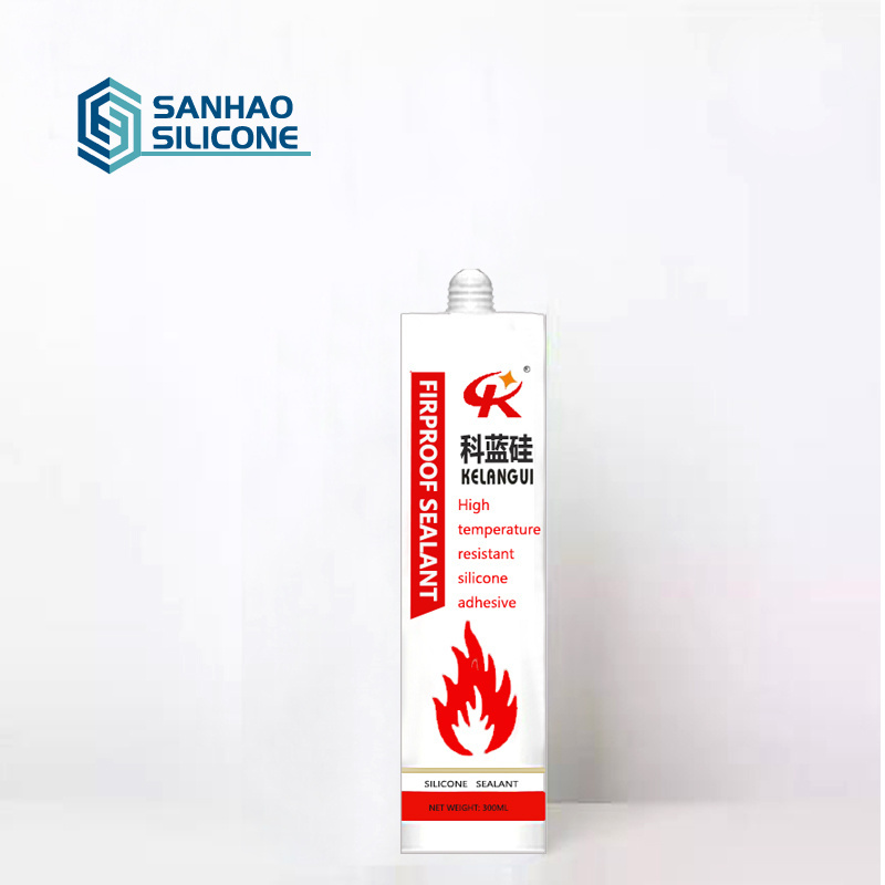 San Hao Cheap Quick Fire Rated Silicone Sealant High Grade Mixed Silicone Rtv Silicone Gasket White Color White Black Gray