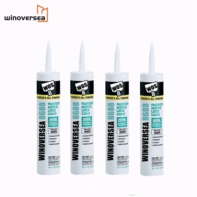 White weatherproof fast cure rate high temperature resistance acrylic sealant