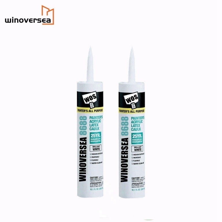 White weatherproof fast cure rate high temperature resistance acrylic sealant