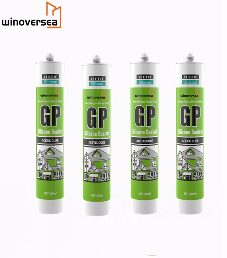 SANHAO Best price multi-purpose Fast curing GP acetic silicone sealant for window glass&aquarium