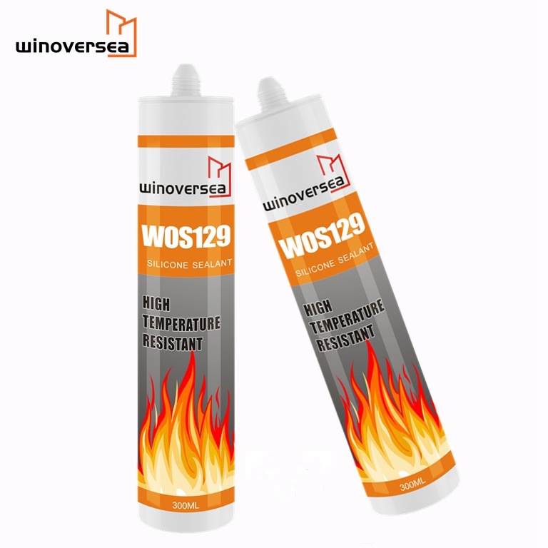 129 Fireproof high temp silicone sealant heat resistant caulk high temperature silicone sealant