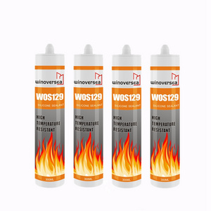 129 Fireproof high temp silicone sealant heat resistant caulk high temperature silicone sealant