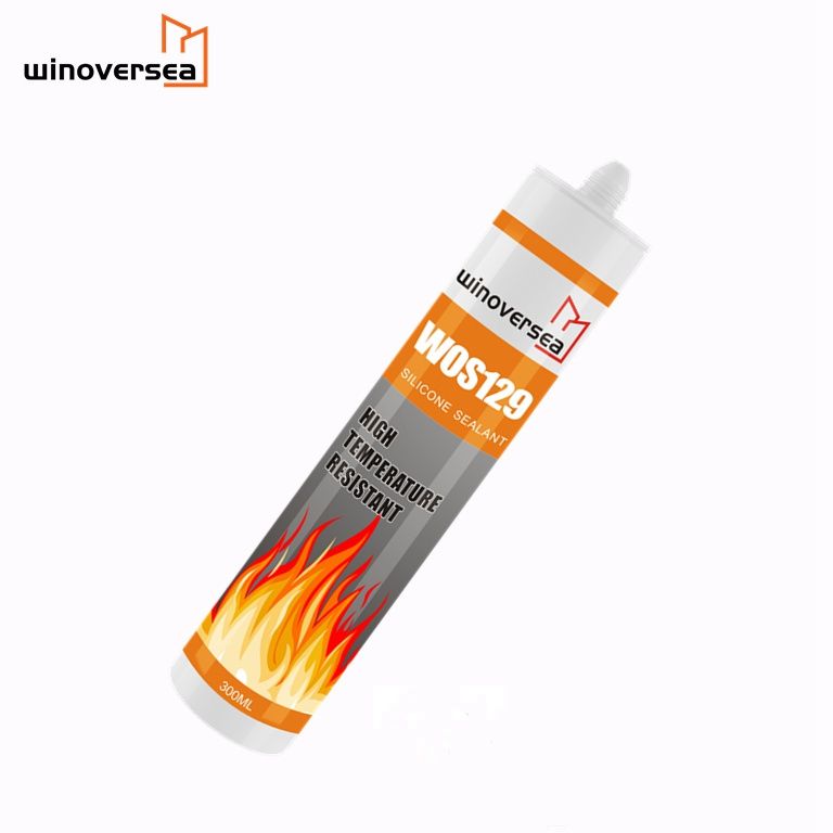 129 Fireproof high temp silicone sealant heat resistant caulk high temperature silicone sealant