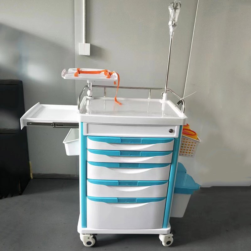 Hospital used medical drug cart / Cost effective Drug trolleys with drawers