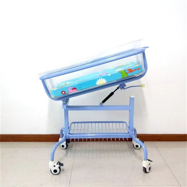 high quality steel imported ABS medical baby bed Newborn use Hospital Baby Cot for sale