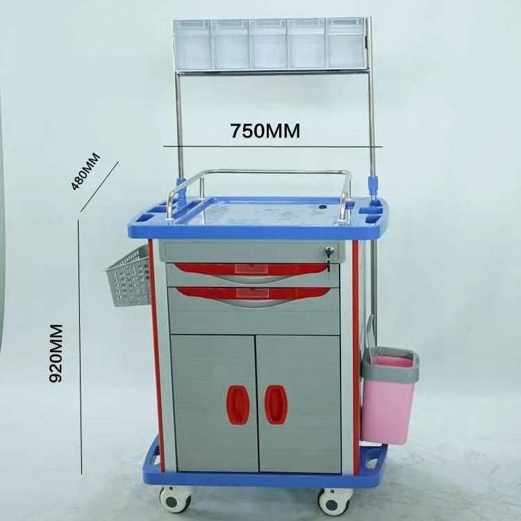 Hospital used medical drug cart / Cost effective Drug trolleys with drawers