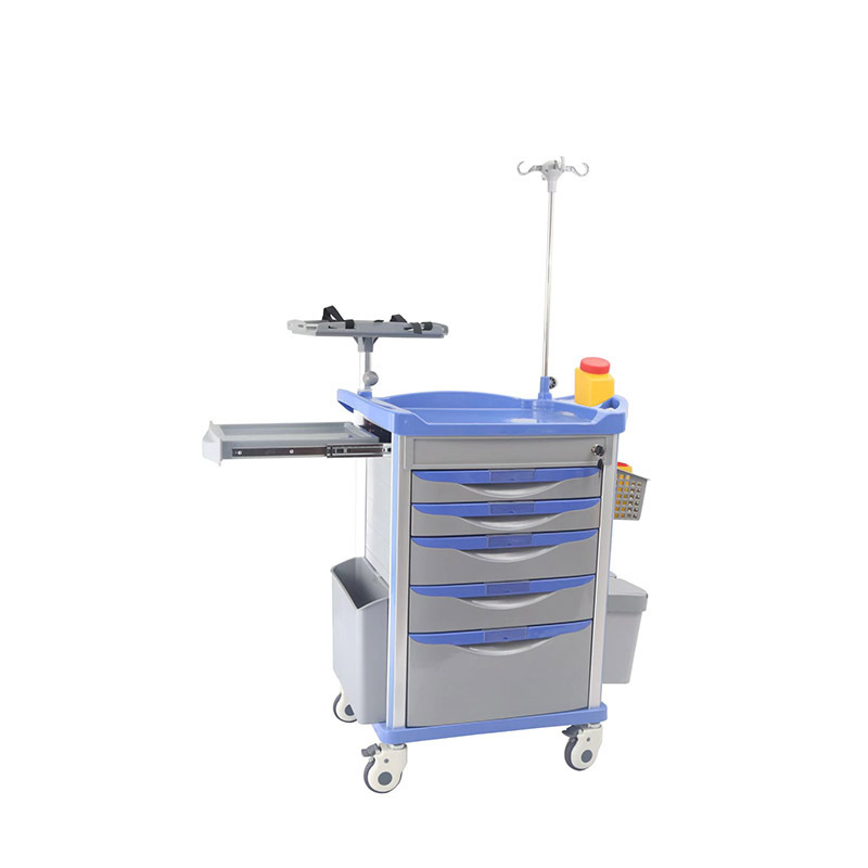 Hospital used medical drug cart / Cost effective Drug trolleys with drawers