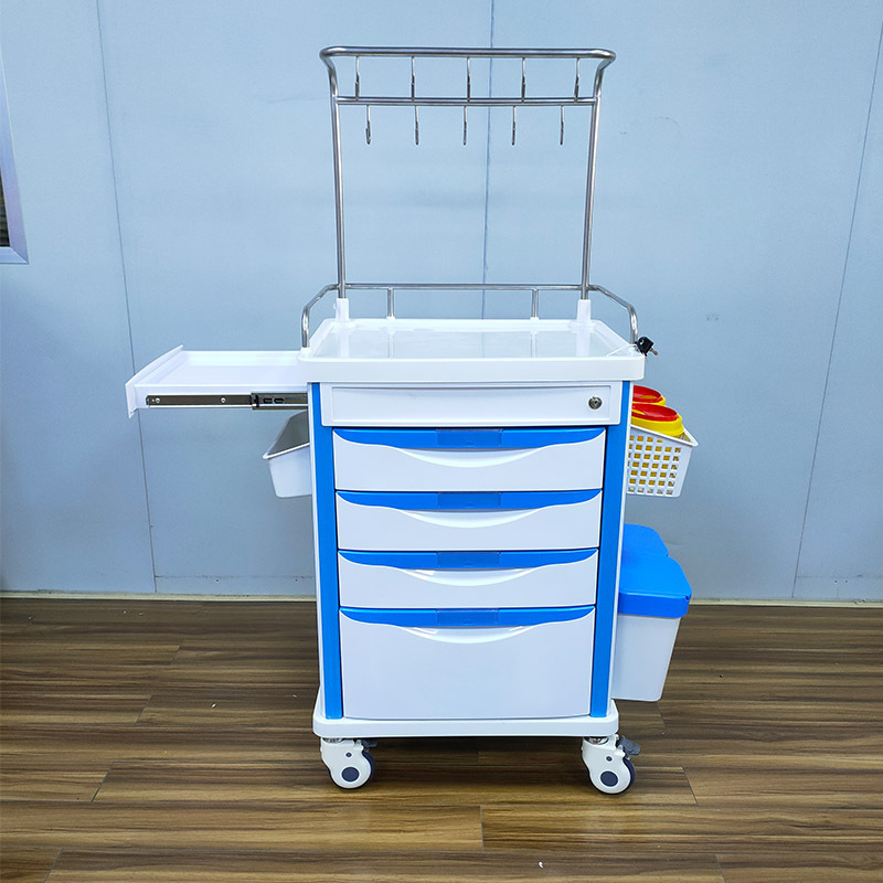 Hospital used medical drug cart / Cost effective Drug trolleys with drawers