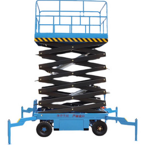 Electric Scissor Lift 4-18m Aerial Skylift 6m 8m 10m 12m 14m Mobile Lifter Scaffolding Electric Hydraulic