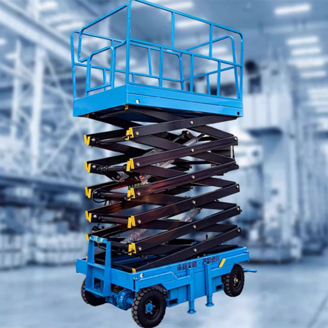 Electric Scissor Lift 4-18m Aerial Skylift 6m 8m 10m 12m 14m Mobile Lifter Scaffolding Electric Hydraulic