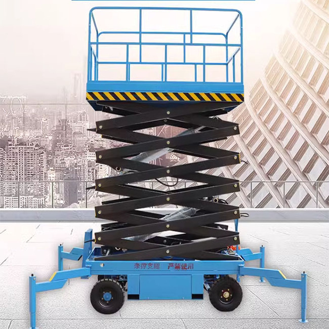 Electric Scissor Lift 4-18m Aerial Skylift 6m 8m 10m 12m 14m Mobile Lifter Scaffolding Electric Hydraulic