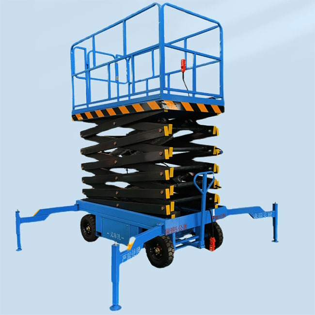 Electric Scissor Lift 4-18m Aerial Skylift 6m 8m 10m 12m 14m Mobile Lifter Scaffolding Electric Hydraulic