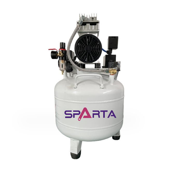 Oil free silent air compressor air pump for dentists