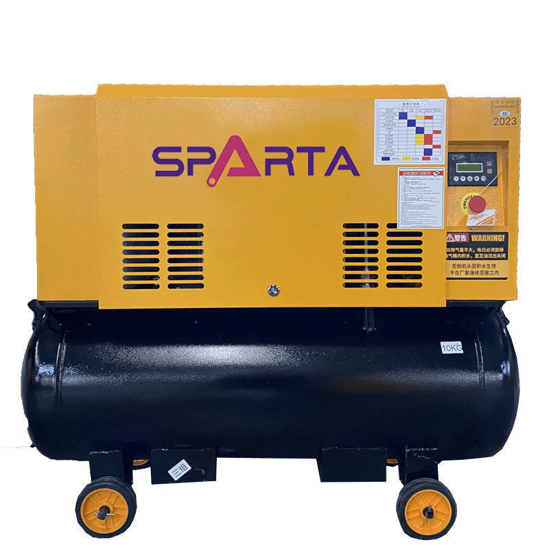 10 Hp 7.5 Kw 8 Bar Permanent Magnet Screw Air Compressor For Sand Blasting