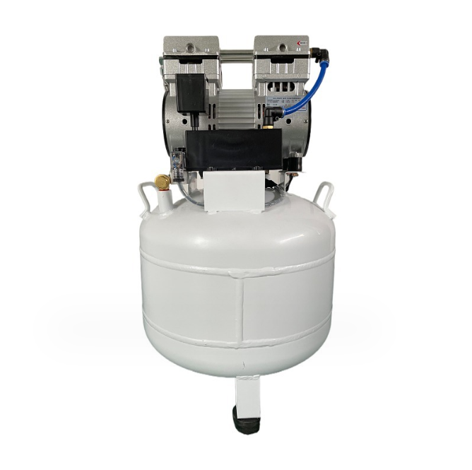 Oil free silent air compressor air pump for dentists