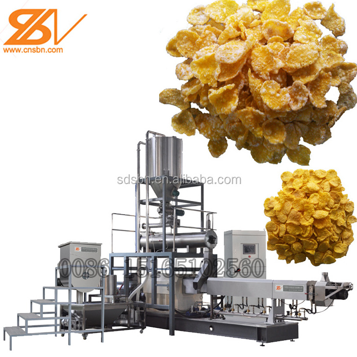 Standard export wooden case packing Bulking making Machine Frosted corn flakes processing line