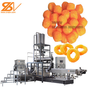 Inflating Puffed Corn Chips Snacks Food Extruder Machine