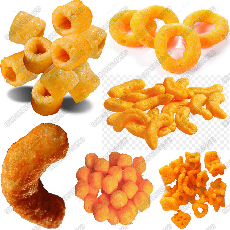 Inflating Puffed Corn Chips Snacks Food Extruder Machine