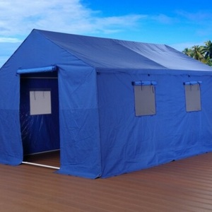 Popular Size Customized Blue Oxford Cloth Galvanized Pipe Relief Tent for Sale