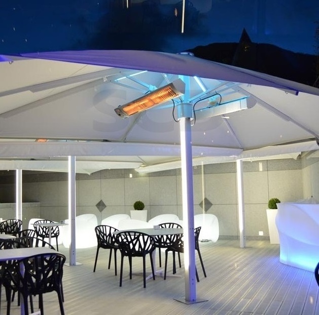 Outdoor Umbrellas Big Size Garden Aluminum Alloy Frame Outdoor Pool Stand Umbrellas Parasol For Restaurant