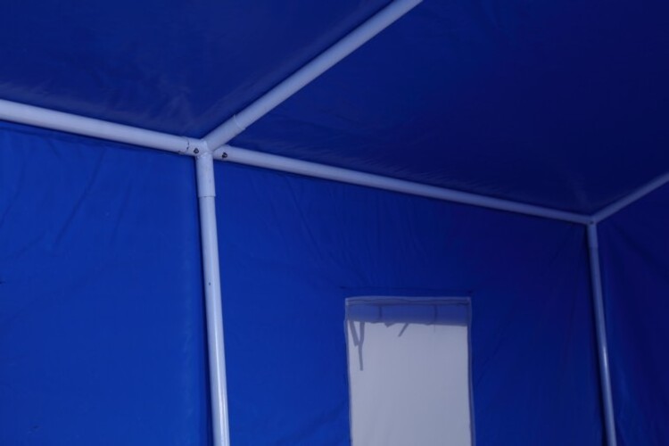 Popular Size Customized Blue Oxford Cloth Galvanized Pipe Relief Tent for Sale