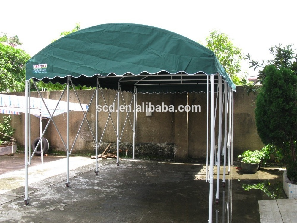 Outdoor Car Rain Covers Mobile Folding Shelter/Carport Portable Car Parking Shade Garage