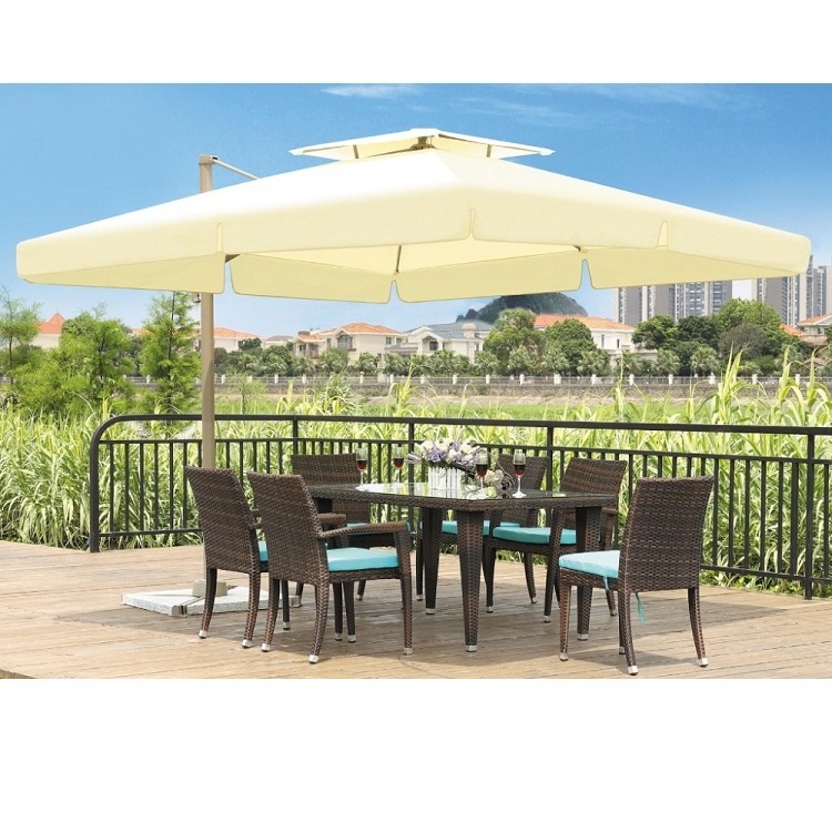 Patio Sun Rain Protect Multi-position  Roman Umbrella For Restaurant Garden