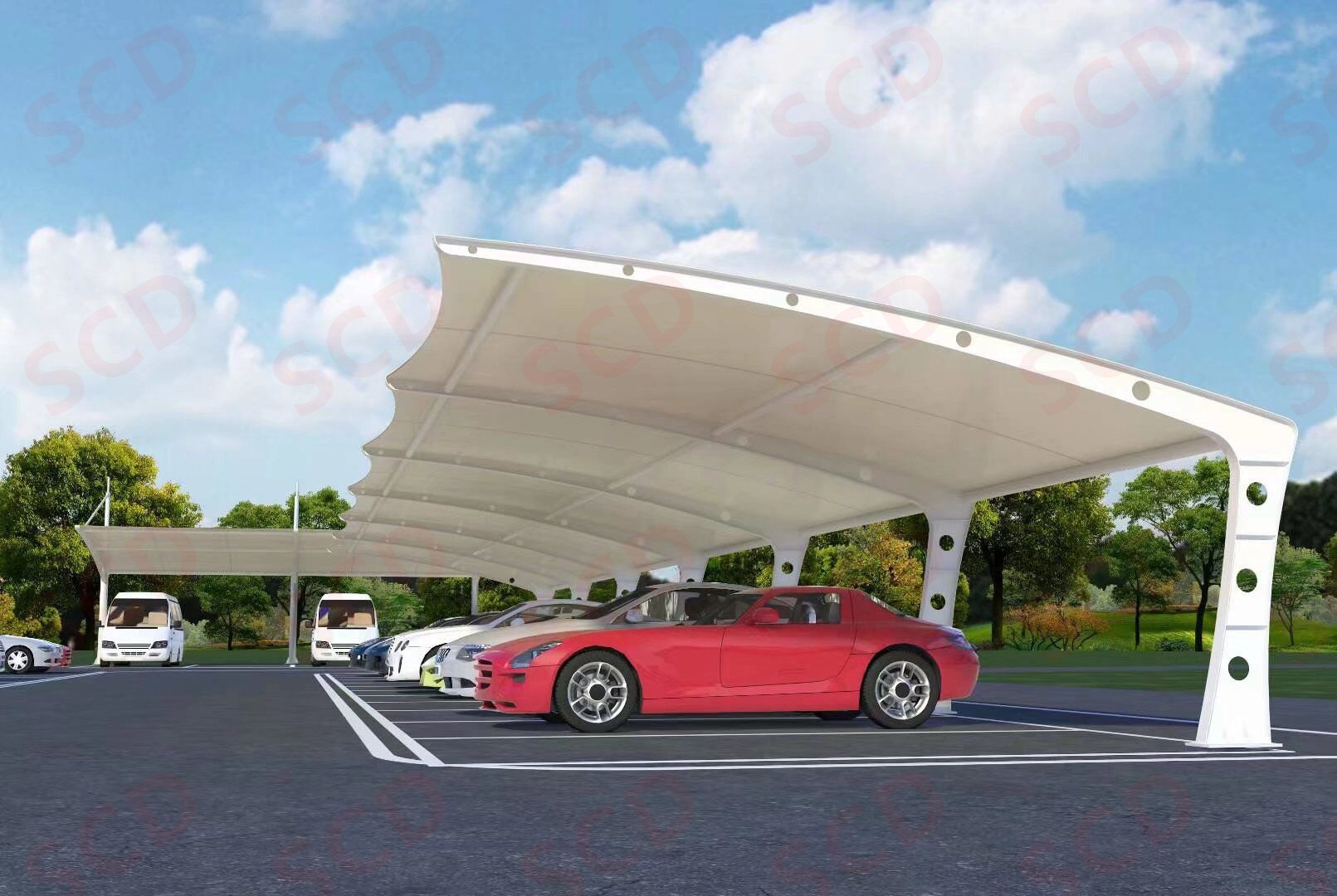 Outdoor Car shelter Garage Canopy Used Waterproof Movable Portable Folding Car Parking Shed Tent