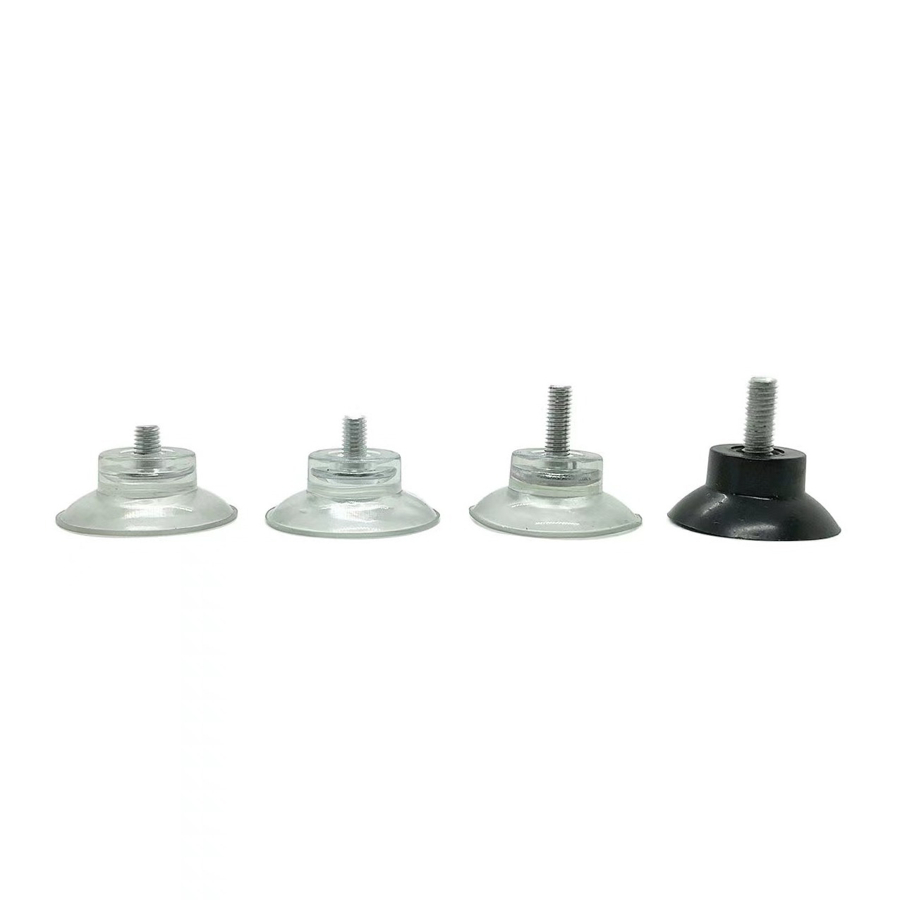 Rubber Suction Cup Wall Hook SuckerTransparent Suckers Turn Nut Glass Table Tops Storage Tool Hooks M4 M5 M6 M8 Screw