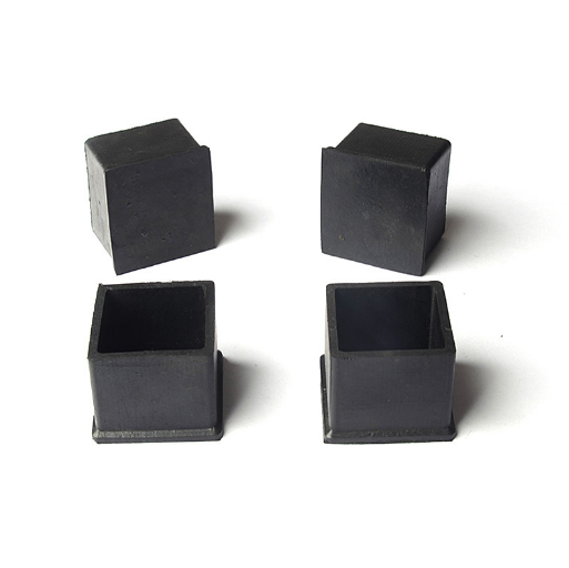 Custom Plastic Rubber End Caps Square For Tubing