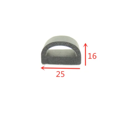 Custom Hollow D Shape EPDM Foam/Sponge Rubber Seal for Doors