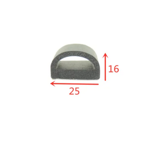 Custom Hollow D Shape EPDM Foam/Sponge Rubber Seal for Doors