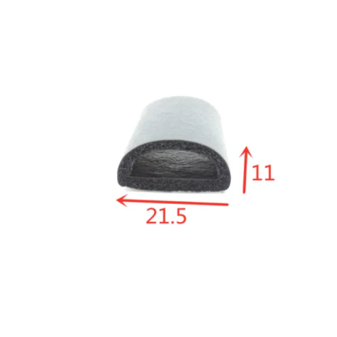 Custom Hollow D Shape EPDM Foam/Sponge Rubber Seal for Doors