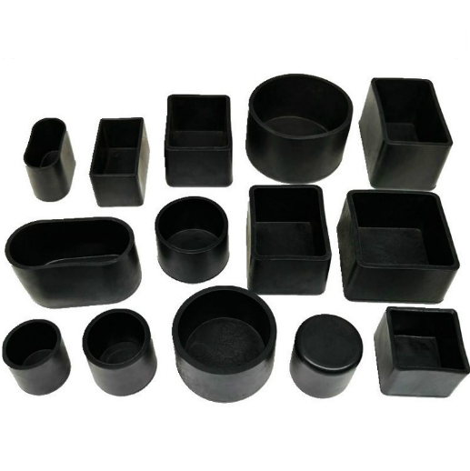 Custom Plastic Rubber End Caps Square For Tubing