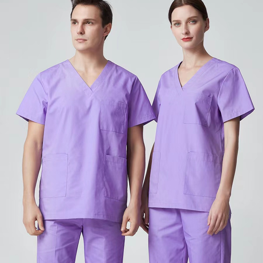 Surgical medical overalls pure cotton long and short sleeve hand washing gown operating room scrubbing gown doctor dental suit