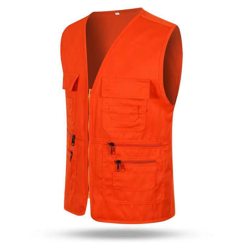 Fishing Men Camera Workwear Polyester Tool Pockets Hunting Sleeveless Vest